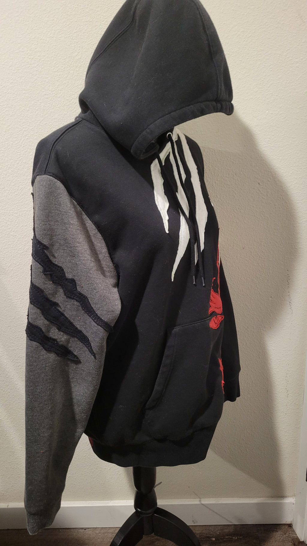 Upcycled pirate anime hoodie