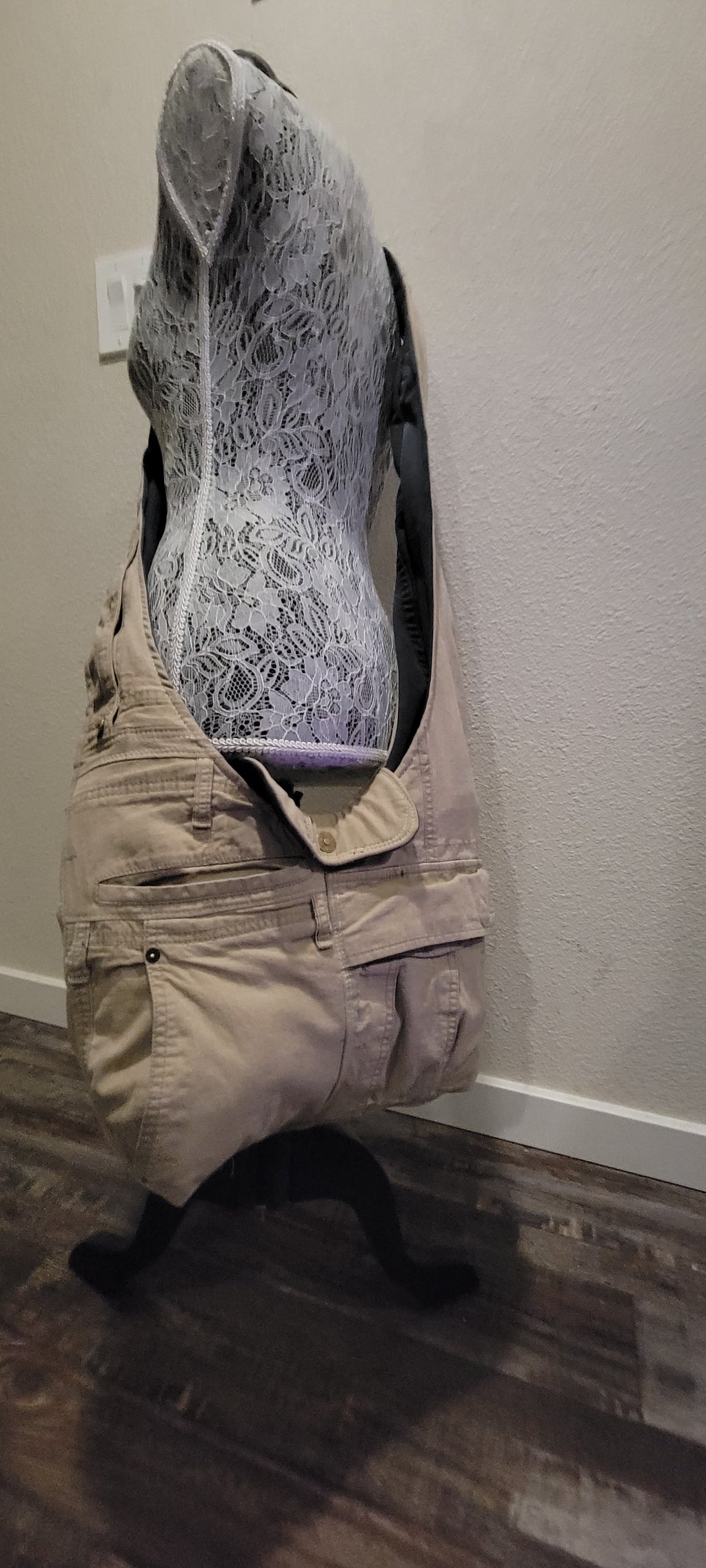 Upcycled hobo bag LOTS of pockets